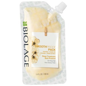 Biolage SmoothProof Deep Treatment Pack: Smoothing Deep Treatment Mask for Frizzy Hair 100ml