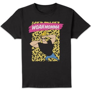 Johnny Bravo Woah Momma Men's T-Shirt - Black