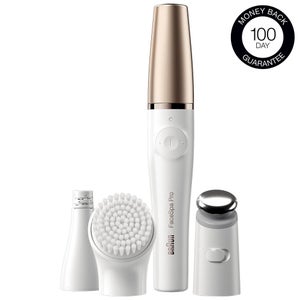 Braun FaceSpa Pro 911 3-in-1 Facial Epilating, Cleansing & Skin Toning System with 5 Extras