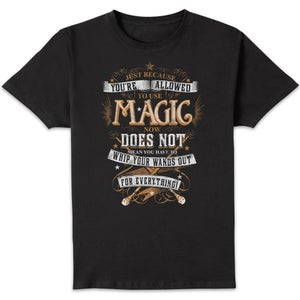 Harry Potter Whip Your Wands Out Men's T-Shirt - Black