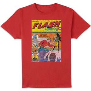 Justice League The Flash Issue One Men's T-Shirt - Red