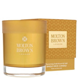Molton Brown Mesmerising Oudh Accord & Gold Single Wick Candle 180g