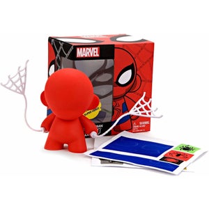 Kidrobot x Marvel Munnyworld Munny Spiderman DIY 4 inch Vinyl Figure
