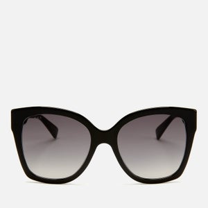 Gucci Women's Large Square Frame Sunglasses - Black/Gold