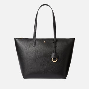 Lauren Ralph Lauren Women's Keaton Leather 26 Tote Bag Small - Black