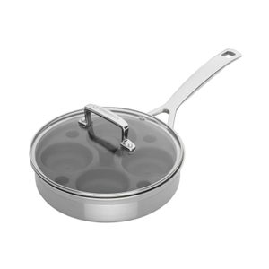 Le Creuset 3-Ply Stainless Steel Saute Pan with Poaching Insert - 20cm
