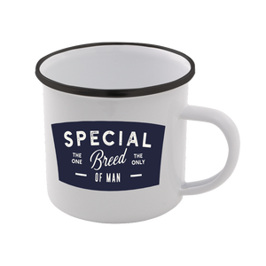 Special Breed Of Man Enamel Mug – White