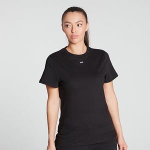 여성용 에센셜 티셔츠 - 블랙