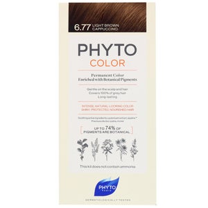 PHYTO PHYTOCOLOR: Permanent Hair Dye Shade: 6.77 Light Brown Cappuccino