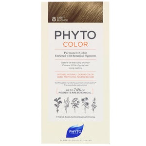 PHYTO PHYTOCOLOR: Permanent Hair Dye Shade: 8 Light Blonde