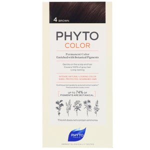 PHYTO PHYTOCOLOR: Permanent Hair Dye Shade: 4 Brown