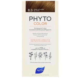 PHYTO PHYTOCOLOR: Permanent Hair Dye Shade: 6.3 Dark Golden Blonde