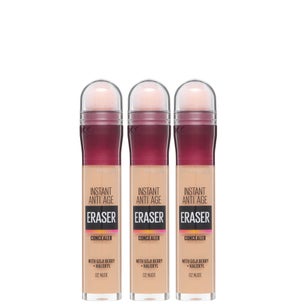 Maybelline Instant Anti-Age Eraser Eye Concealer 3 Pack Exclusive (Worth £26.97)