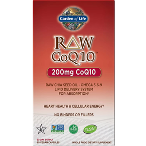 Raw 素食純天然輔酶 CoQ10 - 60 粒膠囊