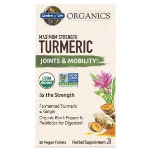 Organics Maximum Strength Turmeric - 30 VeganTablets