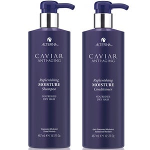 Alterna Caviar Anti-Aging Replenishing Moisture Shampoo and Conditioner 16.5 oz (Worth $132)