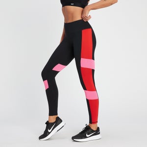 MP Women's Power Colour Block Leggings - Black/Danger