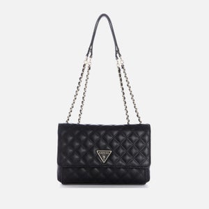 Guess Women's Cessily Convertible Cross Body Bag - Black