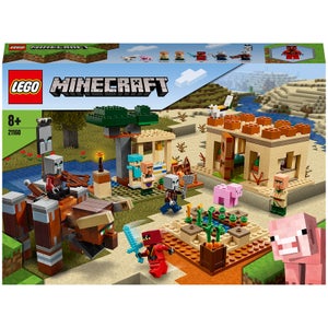 LEGO 21160 Minecraft De Illager overval Dorp Bouwset met Poppetjes van Illager, Villager en Kai voor Kinderen vanaf 8 Jaar