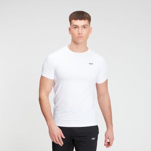 MP pánské tréninkové tričko s krátkým rukávem – Bílé