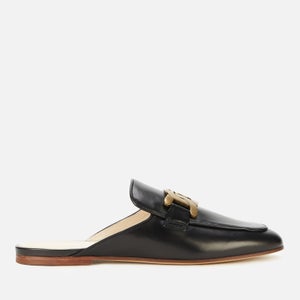 Tod's Women's Leather Slide Loafers - Black