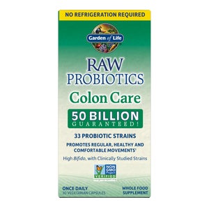 Raw Probiotics Colon Care Shelf - 30 Capsules