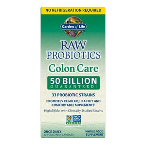 Raw microbiomas para el cuidado del colon - No necesita refrigeración - 30 cápsulas
