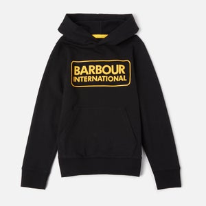 Barbour International Boys' Large Logo Hoodie - Black
