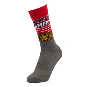 Men's WWE Champion Belt Socks - Grey