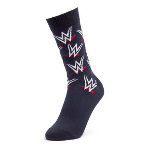 Men's WWE Logo Socks - Navy
