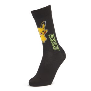 Men's Pokemon Pikachu Socks - Black