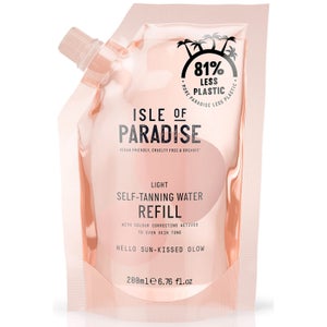 Isle of Paradise Self-Tanning Water Refill Pouch Light 200ml
