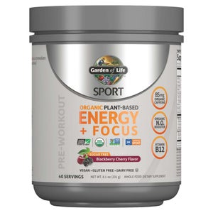 Sport Organic Energie plus Fokus-Pulver Brombeere-Kirsche 231g Zuckerfrei