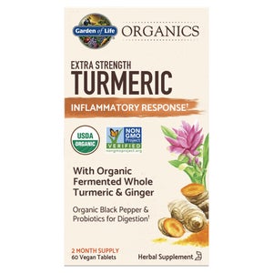 Comprimidos herbales fuerza extra con cúrcuma Organics - 60 comprimidos