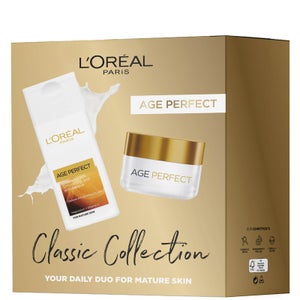 L'Oreal Paris Age Perfect Cleanser & Day Cream Classic Collection Gift Set for Her (Worth £17.98)