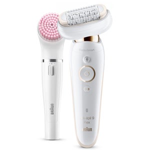Braun Silk-épil 9 Flex 9100 Beauty Set, White/Gold