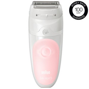 Braun Silk-épil Epilators Silk-épil 5-820 Wet & Dry Epilator with 3 Extras including Bikini Styler