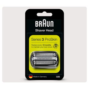 Braun Series 3 32B Electric Shaver Head Replacement, Black