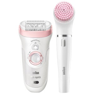 Braun Silk-épil Epilators Silk-épil Beauty Set 9 9/985 BS Wet & Dry Epilator with 8 Extras including Braun FaceSpa