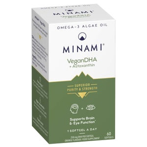 Minami VeganDHA Omega-3 Algae Oil - 60 Capsules