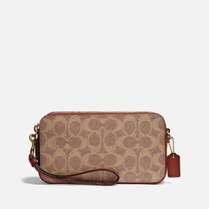 Coach Women's Colorblock Signature Kira Cross Body Bag - Tan Rust
