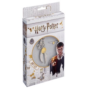 Harry Potter Geschenkset - Goldener Schnatz Halskette & Ohrringe