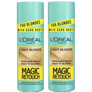 L'Oréal Paris Magic Retouch Light Blonde Root Concealer Spray Duo Pack