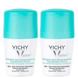 Vichy 48 Hour Intensive Antiperspirant Roll-on Deodorant for Sensitive Skin Bundle 2 x 50ml