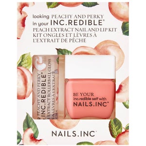 Nails INC. Peach and Perky Varnish and Lip Duo Kit