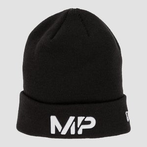 MP New Era pletena kapa z manšeto - črna/bela