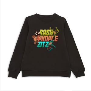 Battle Toads Rash Pimple Zitz Kids' Sweatshirt - Black