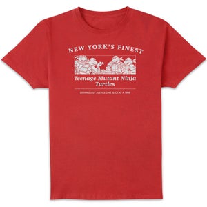 Teenage Mutant Ninja Turtles Justice By The Slice Unisex T-Shirt - Red