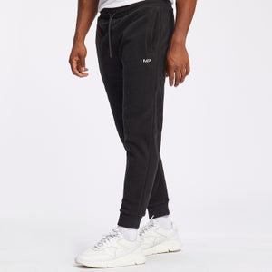 Pantaloni tip jogger din lână MP Essentials pentru bărbați - Negru