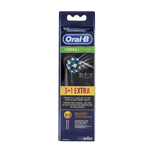 Oral-B CrossAction Black Power Toothbrush Heads x 4 One Size